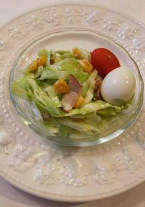 キャベツとベーコンととうもろこしのサラダ-レシピのメイン写真