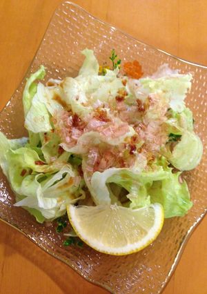 パパっとできるレタスのおかかレモンサラダ-レシピのメイン写真
