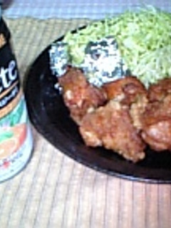 生椎茸の唐揚げ(&鶏唐)-レシピのメイン写真