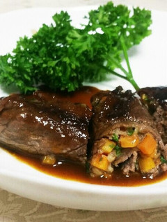 牛肉のロール煮込みほめられ酢&デミソース-レシピのメイン写真