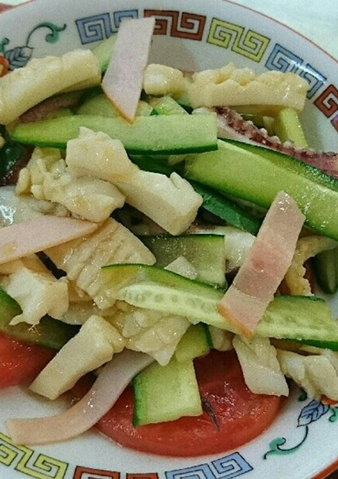 イカときゅうりとトマトの和え物-レシピのメイン写真
