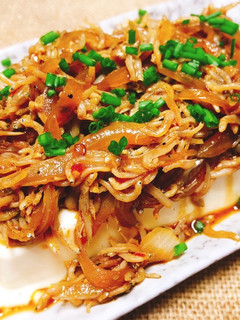 中華風温奴〜しらすの中華炒め乗せ〜-レシピのメイン写真