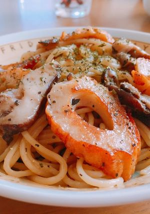 ちくわとしいたけの簡単♫パスタ-レシピのメイン写真