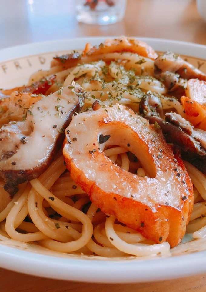 ちくわとしいたけの簡単♫パスタ-レシピのメイン写真