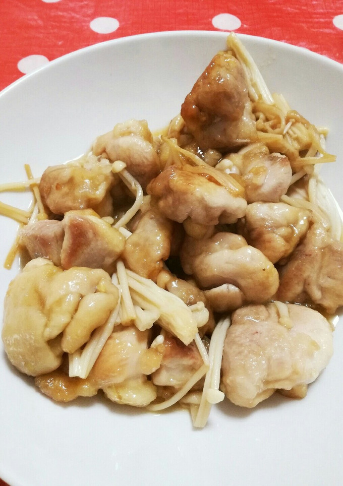 えのきと鶏肉のバター醤油炒め-レシピのメイン写真