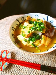 あさりと豆腐の味噌チゲスープ-レシピのメイン写真