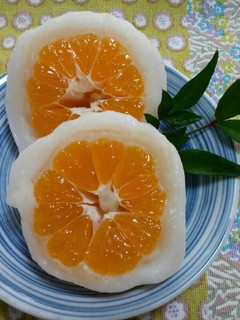 上新粉でみかん大福「材料使いっきり」-レシピのメイン写真