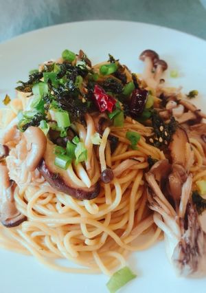 簡単！和風きのこパスタ風☆焼きそば-レシピのメイン写真