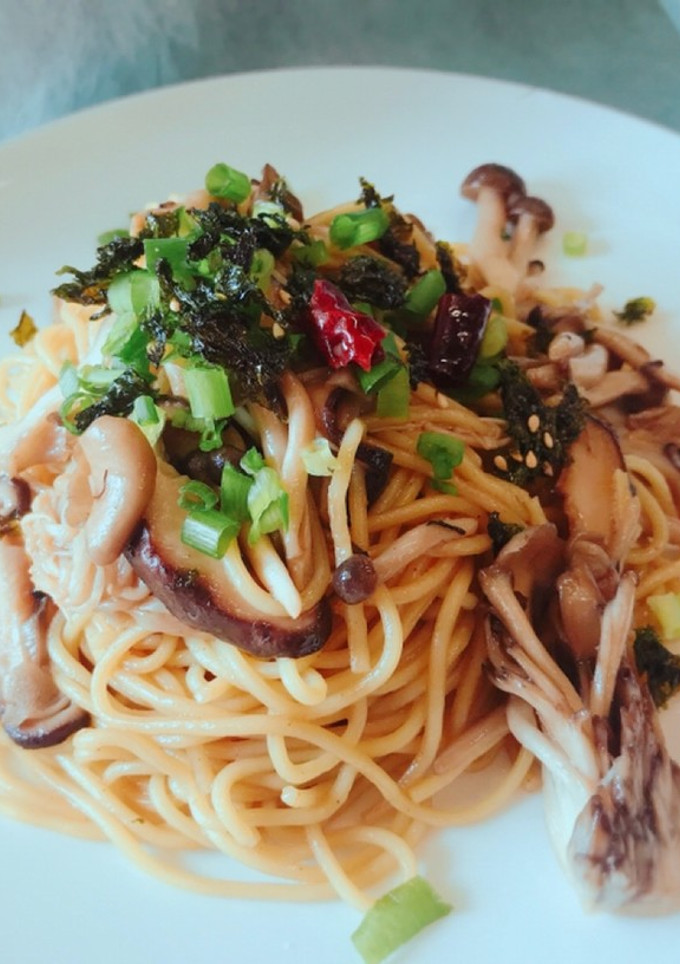 簡単！和風きのこパスタ風☆焼きそば-レシピのメイン写真