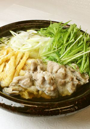 水菜のはりはり鍋(権太呂だし使用)-レシピのメイン写真