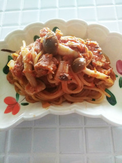 茹でない 簡単サバ缶トマトパスタ-レシピのメイン写真
