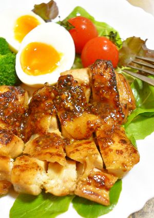 甘辛ジューシー！ハニーマスタードチキン！-レシピのメイン写真