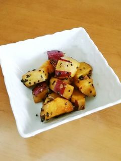 簡単◇揚げ焼き黒糖大学いも-レシピのメイン写真