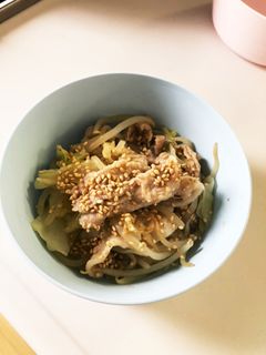 超簡単!!豚バラポン酢炒め-レシピのメイン写真