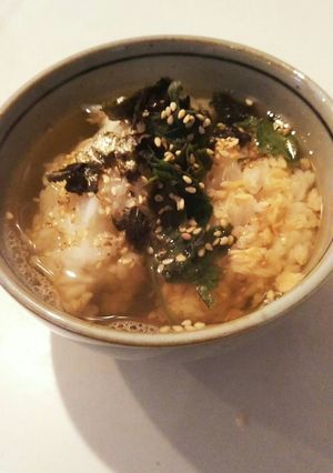 自分で作るよ♪朝の鮭茶漬け-レシピのメイン写真