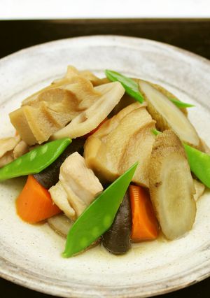車麩と根菜の煮しめ(権太呂だし使用)-レシピのメイン写真