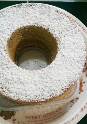 米粉シフォンケーキ百均 5号紙形使用-レシピのメイン写真