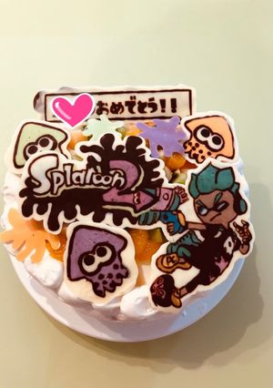 ☆スプラトゥーン2 ケーキ☆-レシピのメイン写真