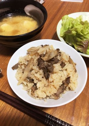 牛炊き込みご飯-レシピのメイン写真