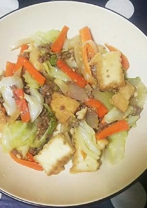 厚揚げとひき肉のみそいため-レシピのメイン写真