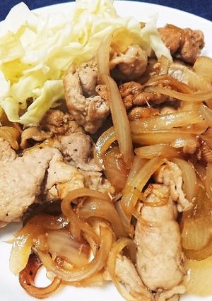 簡単!健康!美味!黒酢入り生姜焼-レシピのメイン写真