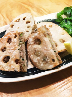 具だくさん✨肉ダネのれんこんはさみ揚げ-レシピのメイン写真