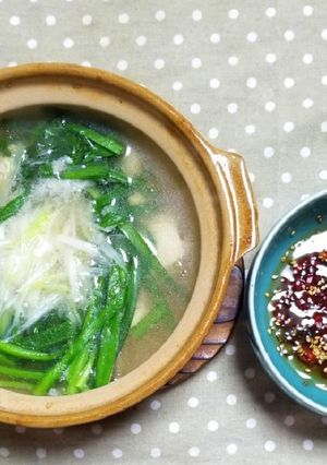 鶏ニラしゃぶ鍋-レシピのメイン写真