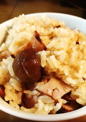 甘栗と焼き豚のおこわ-レシピのメイン写真