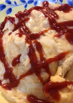 冷凍ご飯で手抜きオムレツ-レシピのメイン写真