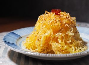 そうめんかぼちゃ（錦糸瓜）の塩きんぴら-レシピのメイン写真