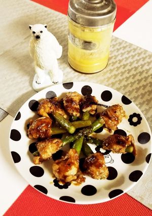 アスパラと豚肉コマの中華ソース-レシピのメイン写真
