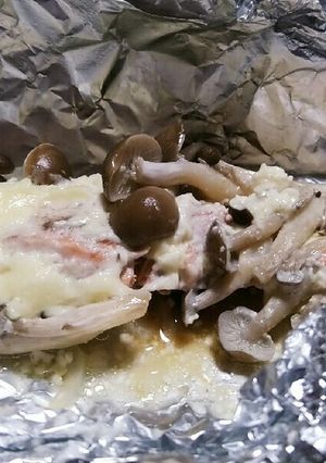 鮭のマヨホイル焼き-レシピのメイン写真