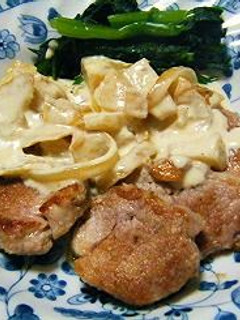 豚肉とリンゴの生クリーム煮-レシピのメイン写真