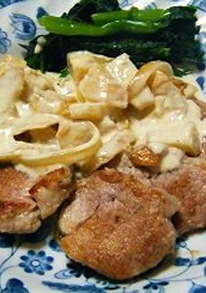 豚肉とリンゴの生クリーム煮-レシピのメイン写真