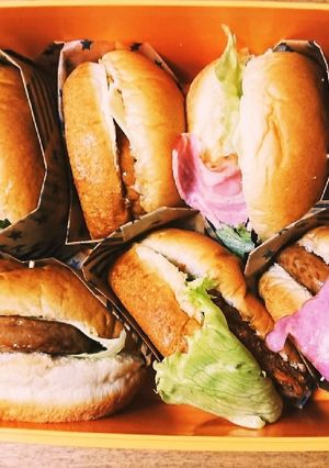お弁当に☆マ◯ク風ハンバーガー-レシピのメイン写真