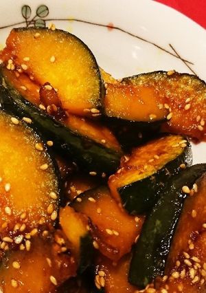 かぼちゃの甘辛焼き♡-レシピのメイン写真