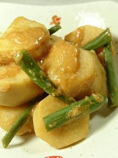 さといもといんげんのみそ煮-レシピのメイン写真
