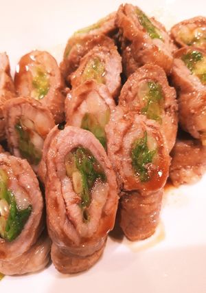 ◎豚肉のねぎ巻きポン酢焼き-レシピのメイン写真