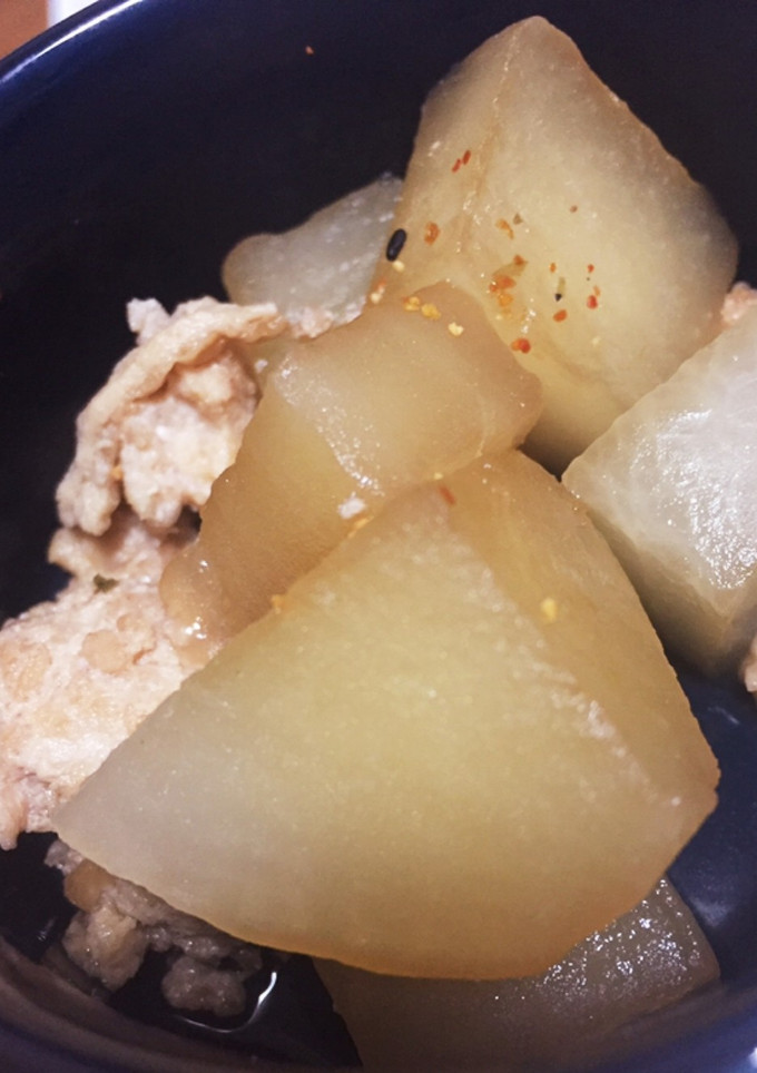 大根と油揚げと鶏そぼろの煮物-レシピのメイン写真