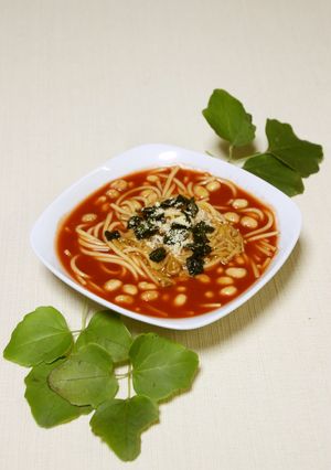 ポリ袋でトマトパスタ（フェーズフリー）-レシピのメイン写真