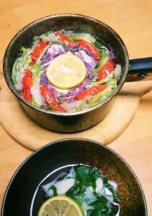 (紫)白菜のミルフィーユ鍋-レシピのメイン写真