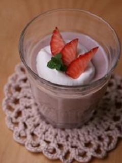 お豆腐の いちごババロア -レシピのメイン写真
