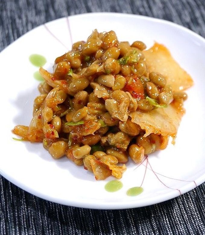 簡単！菌活☆納豆キムチ豆苗 by だんどり亭 【クックパッド】 簡単