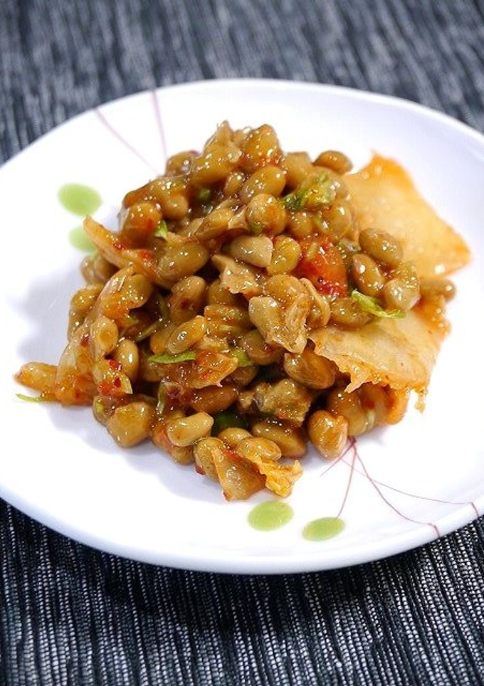 簡単！菌活☆納豆キムチ豆苗-レシピのメイン写真