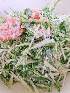 水菜とグレープフルーツのサラダ-レシピのメイン写真