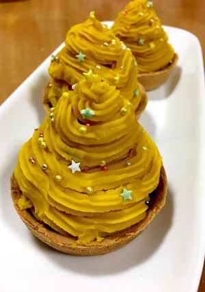 かぼちゃとさつまいものモンブラン☆-レシピのメイン写真
