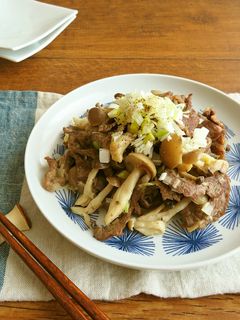 牛としめじのネギ塩しぐれ☆お弁当にも♪-レシピのメイン写真