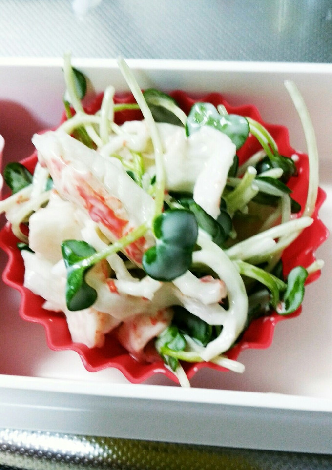 カニかまとかいわれのマヨ和え-レシピのメイン写真