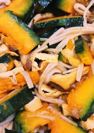 かぼちゃときのこの簡単焼浸し-レシピのメイン写真