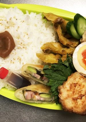 旦那弁当192♥春巻き・焼売弁当!-レシピのメイン写真